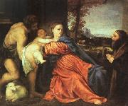 Holy Family and Donor  Titian